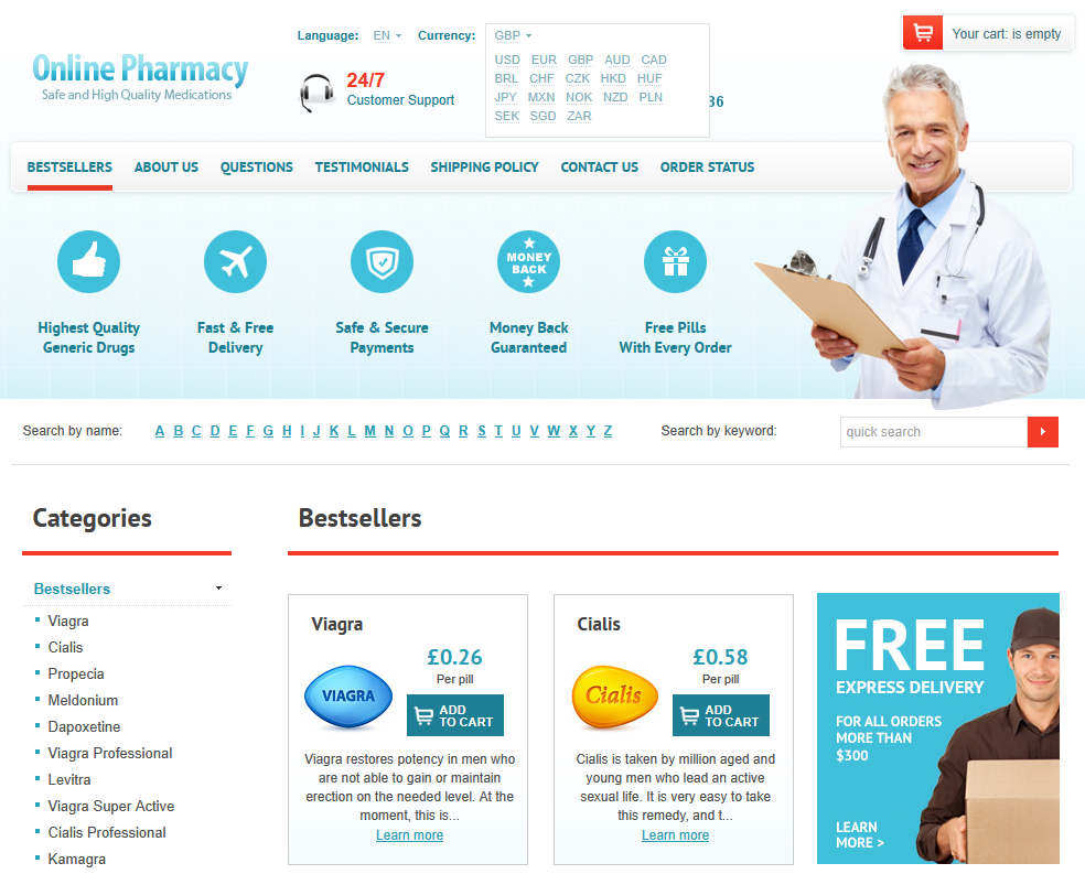 247WorldStoreRxs homepage layout