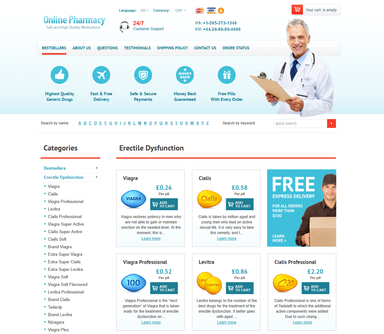 365WorldStoreRxD homepage layout