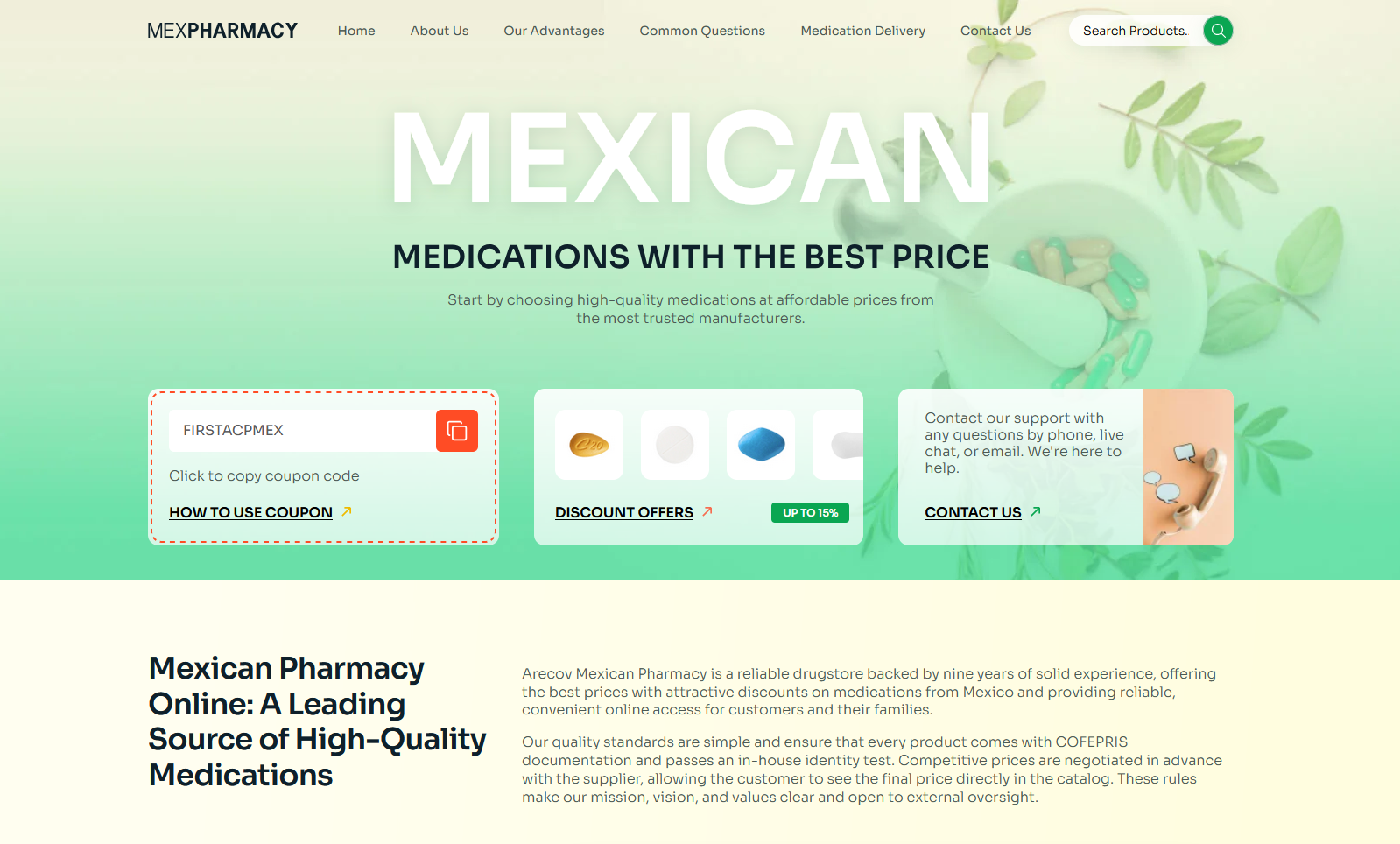ArecovPharma homepage