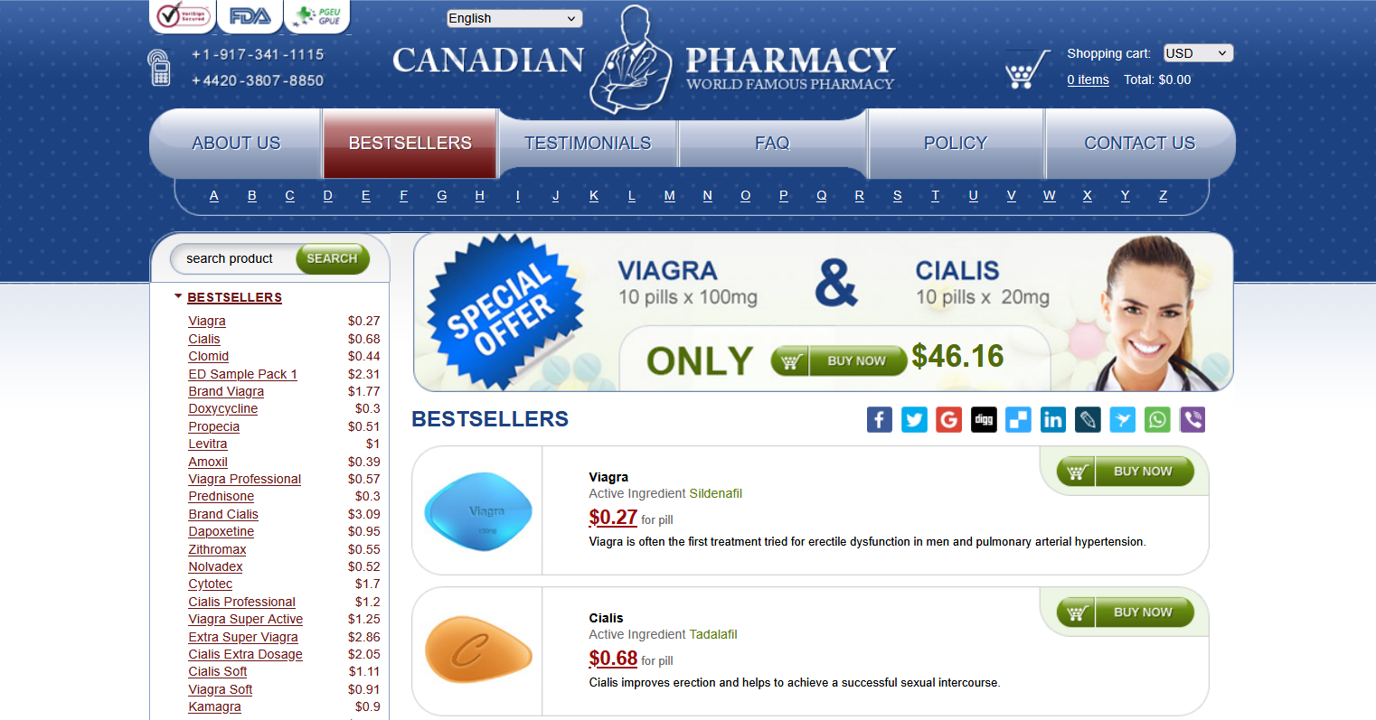 CanadianRxMed homepage