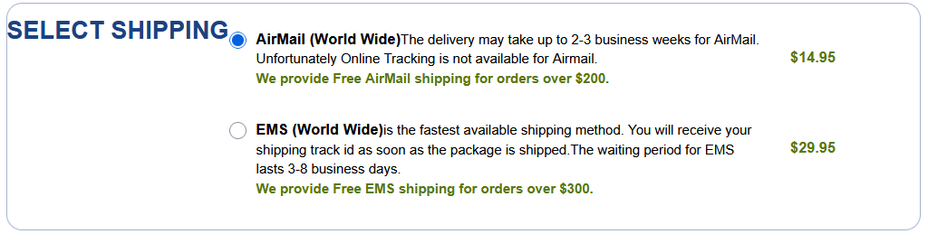 CanadianRxMed-Shipping-Options