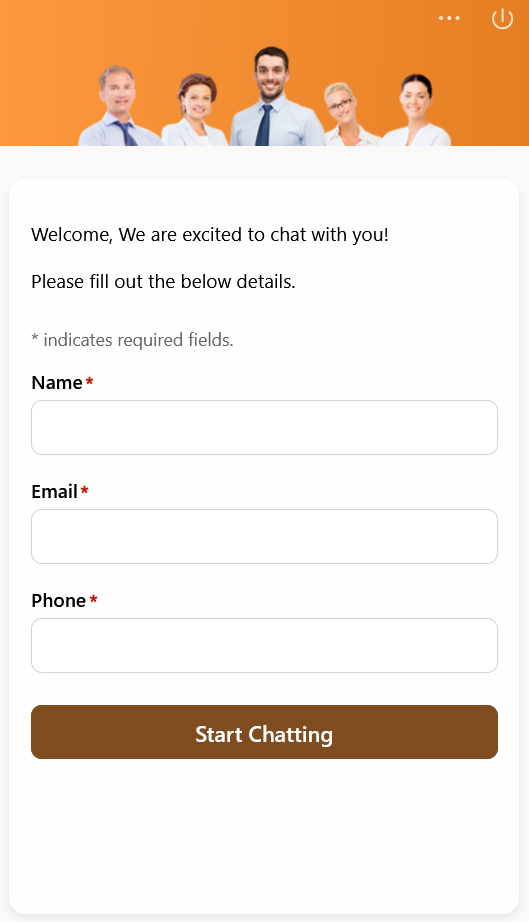 Customer support interface