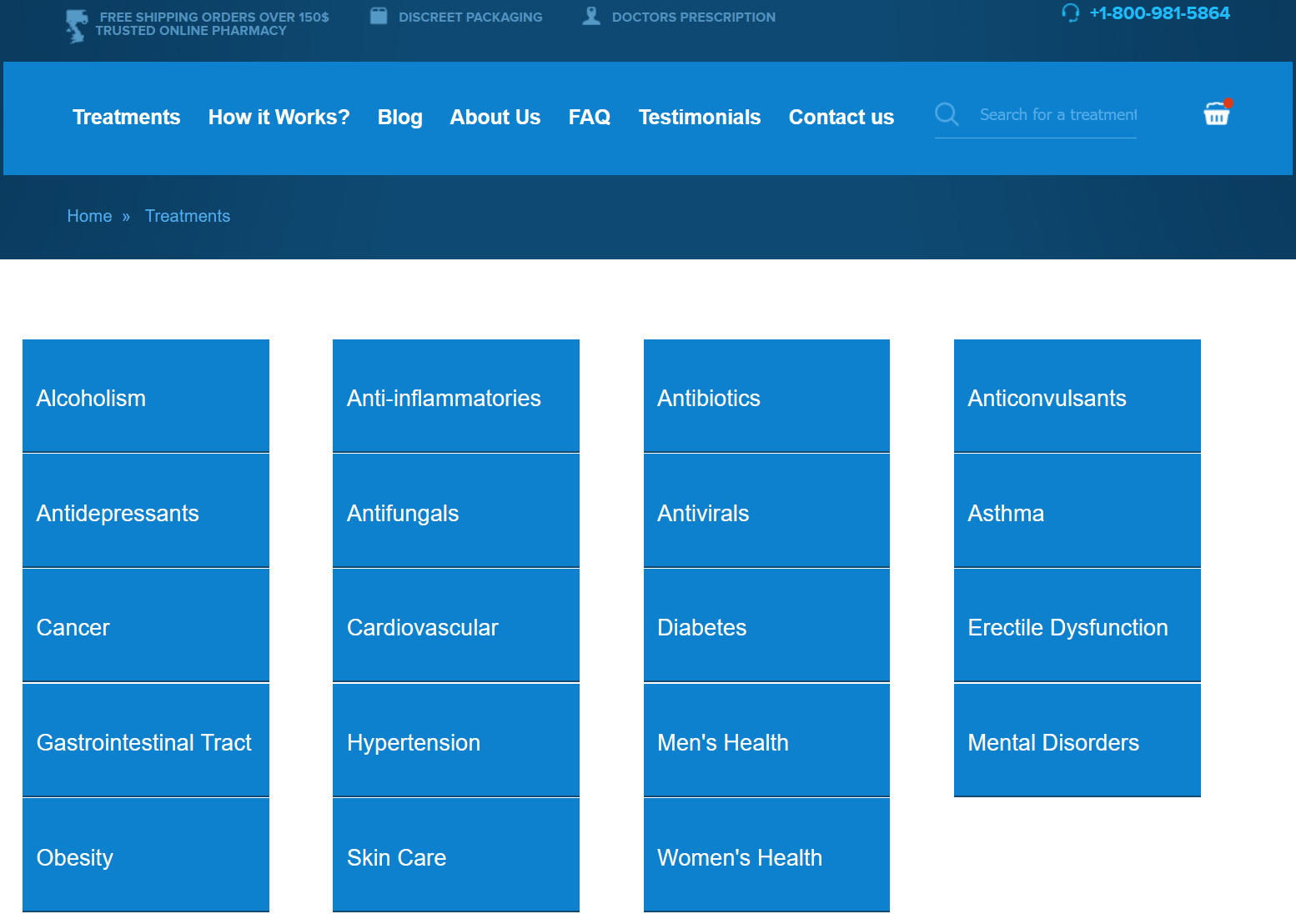 Faast Pharmacy Product Categories