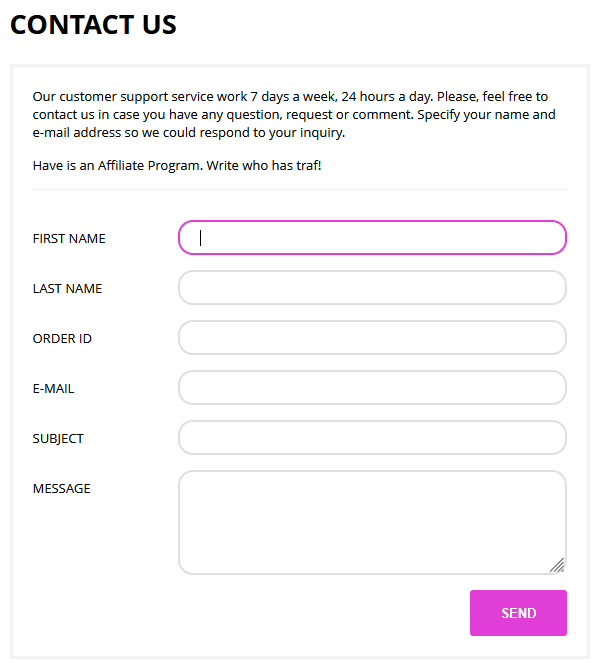 Medstore 365 customer support interface
