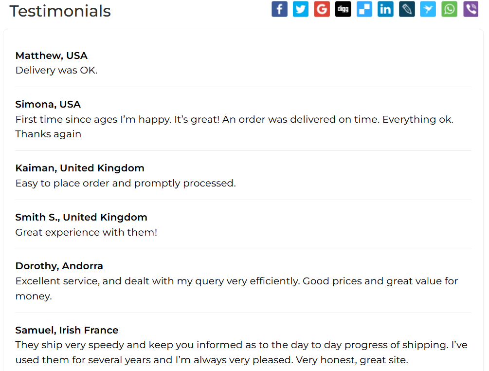 Mexican Pharmacy customer reviews