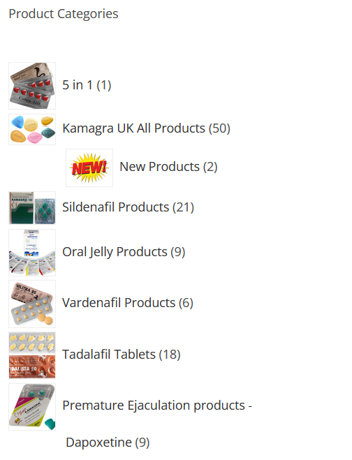 Product variety on KamagraDeal