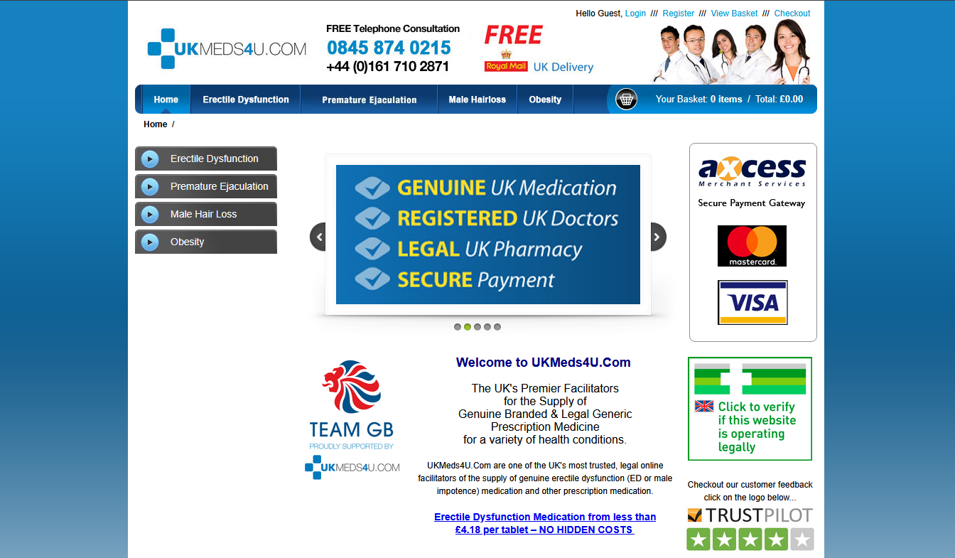 Close-up of discreet UKMeds4U package being opened