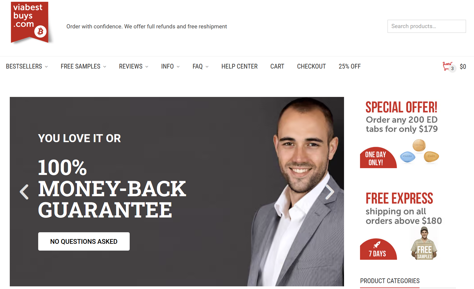 ViaBestBuy homepage layout